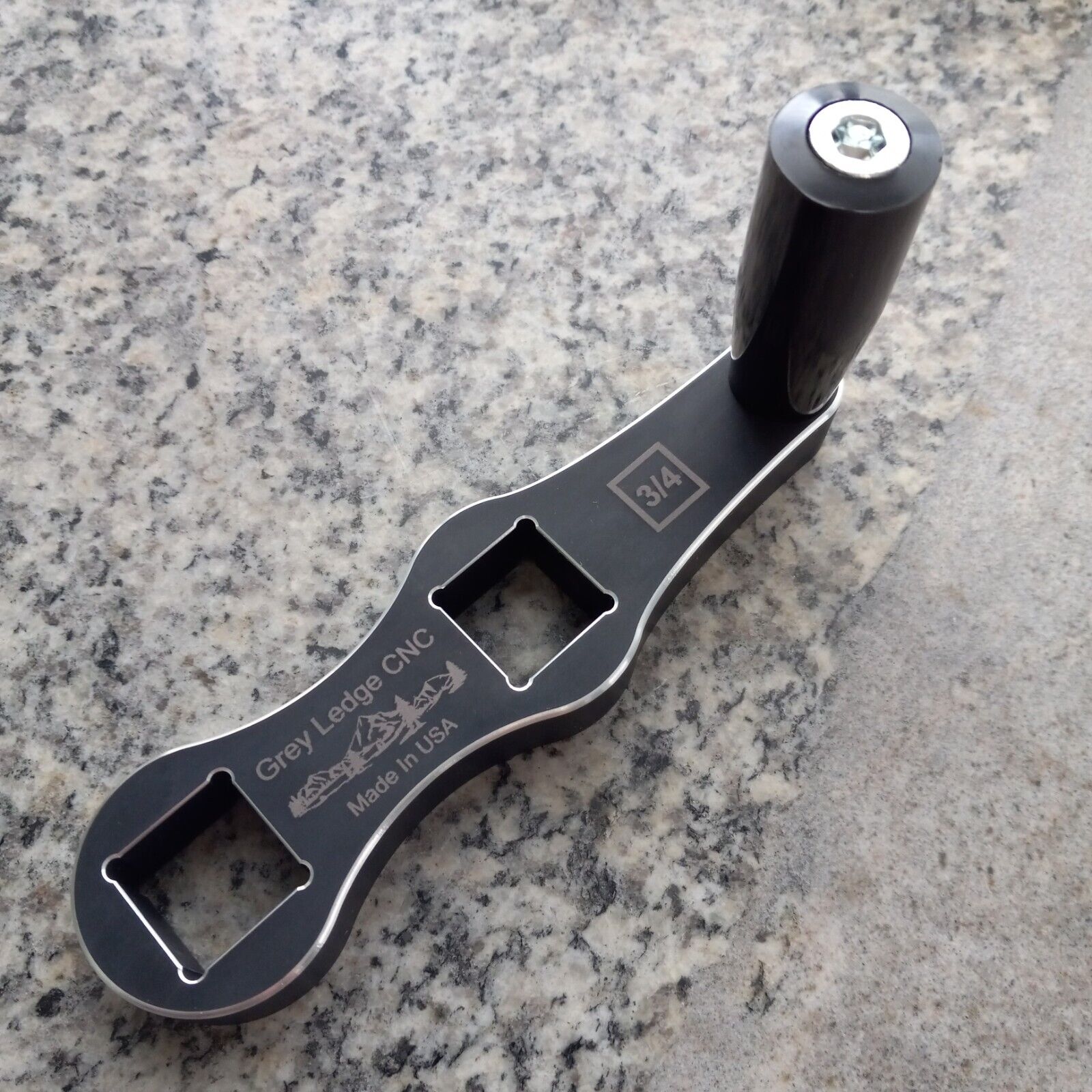 Speed vise handle for Bridgeport style mill vises that have a 3/4