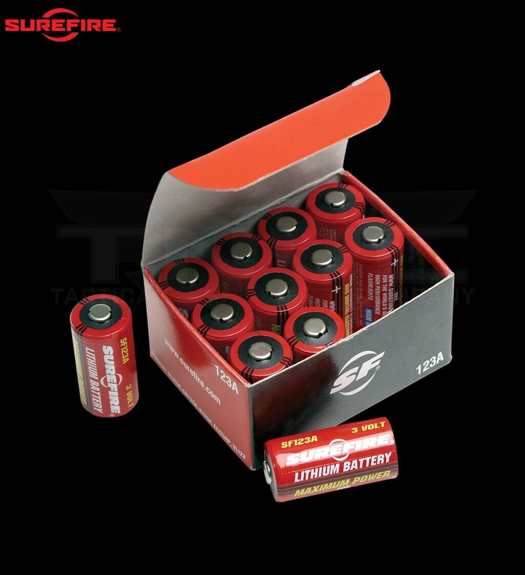 12 Pack of SureFire CR123A lithium batteries (Made in USA)