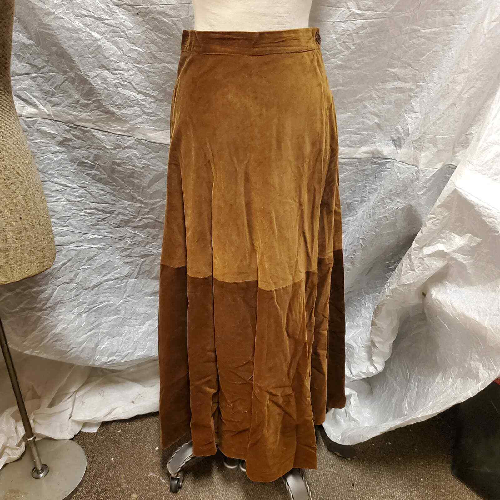 Vintage Lord & Taylor Women's Long Brown Skirt, Size 9