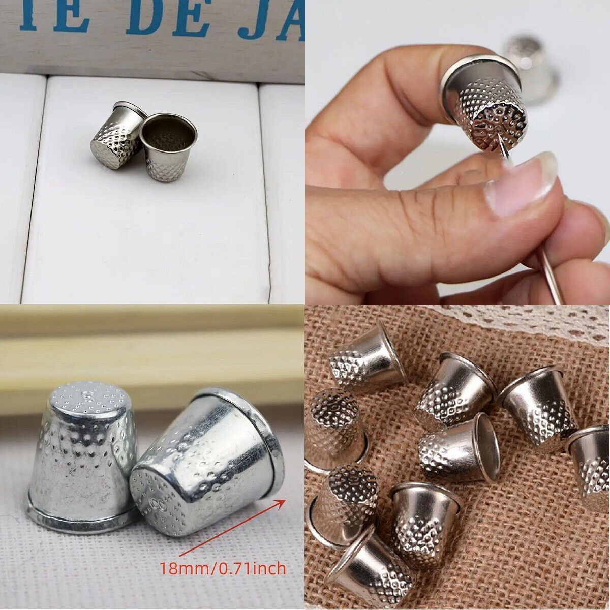 Thimble Silver Sewing Finger Protector