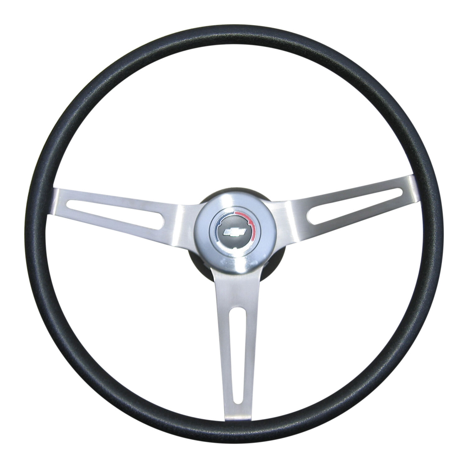 1969 1970 CHEVELLE CUSHION GRIP 3 SPOKE STEERING WHEEL  BLACK