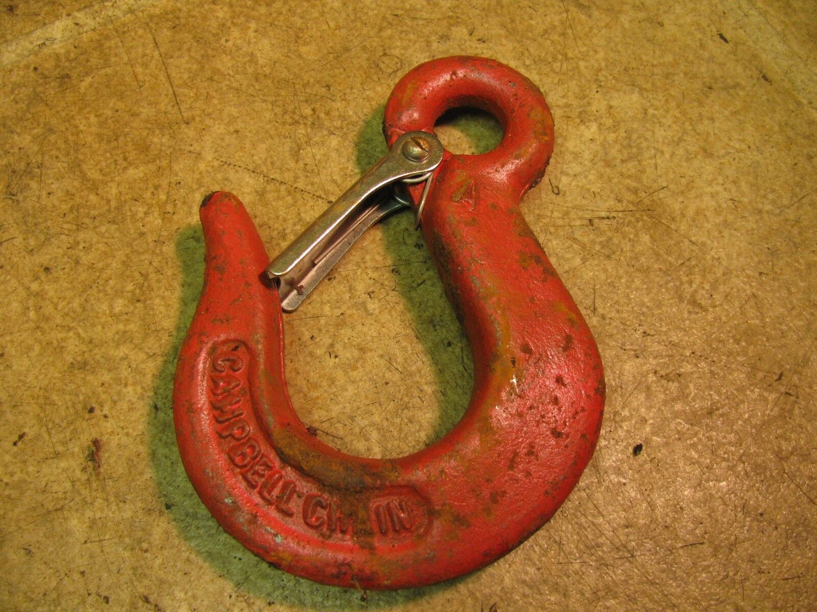 Campbell Chain Eye Sling Safety Hook w/ Latch 3/8