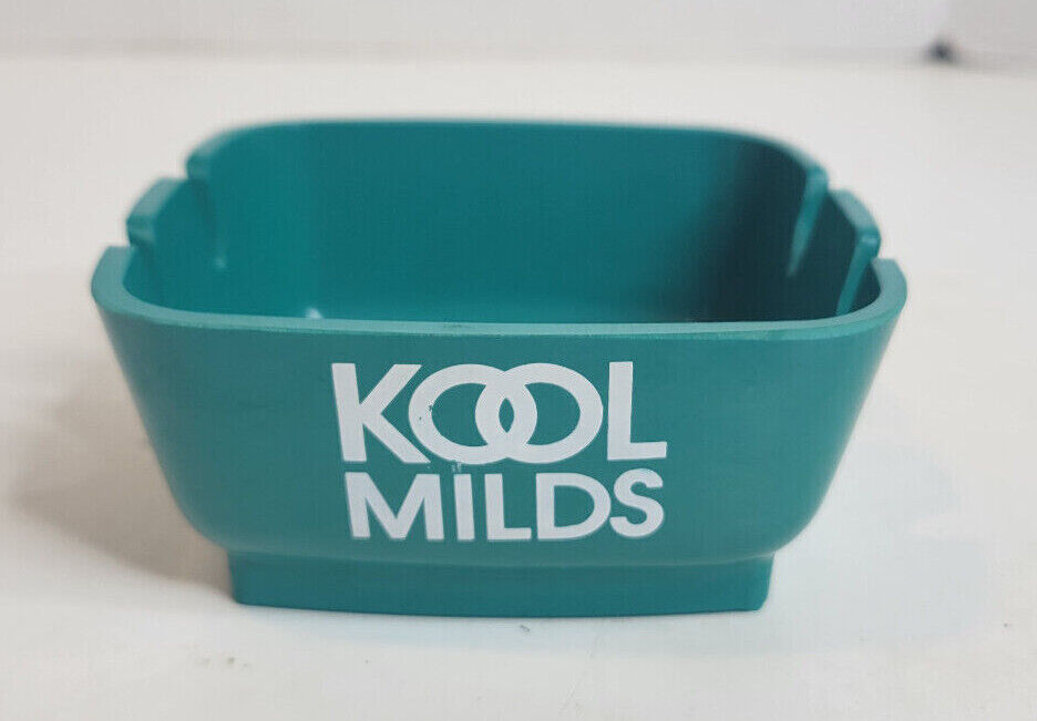 Vtg 1970's Brown and Williamson Kool Milds Cigarettes Plastic Ashtray Saf T Dish