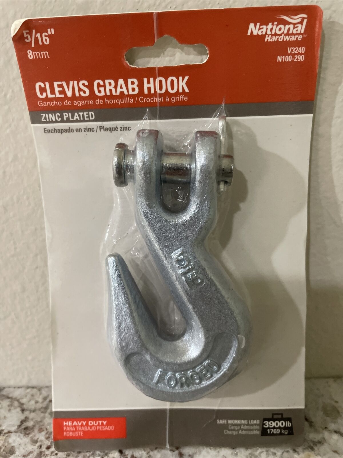 N100-290 5/16 Clevis Grab Hook - Quantity 1