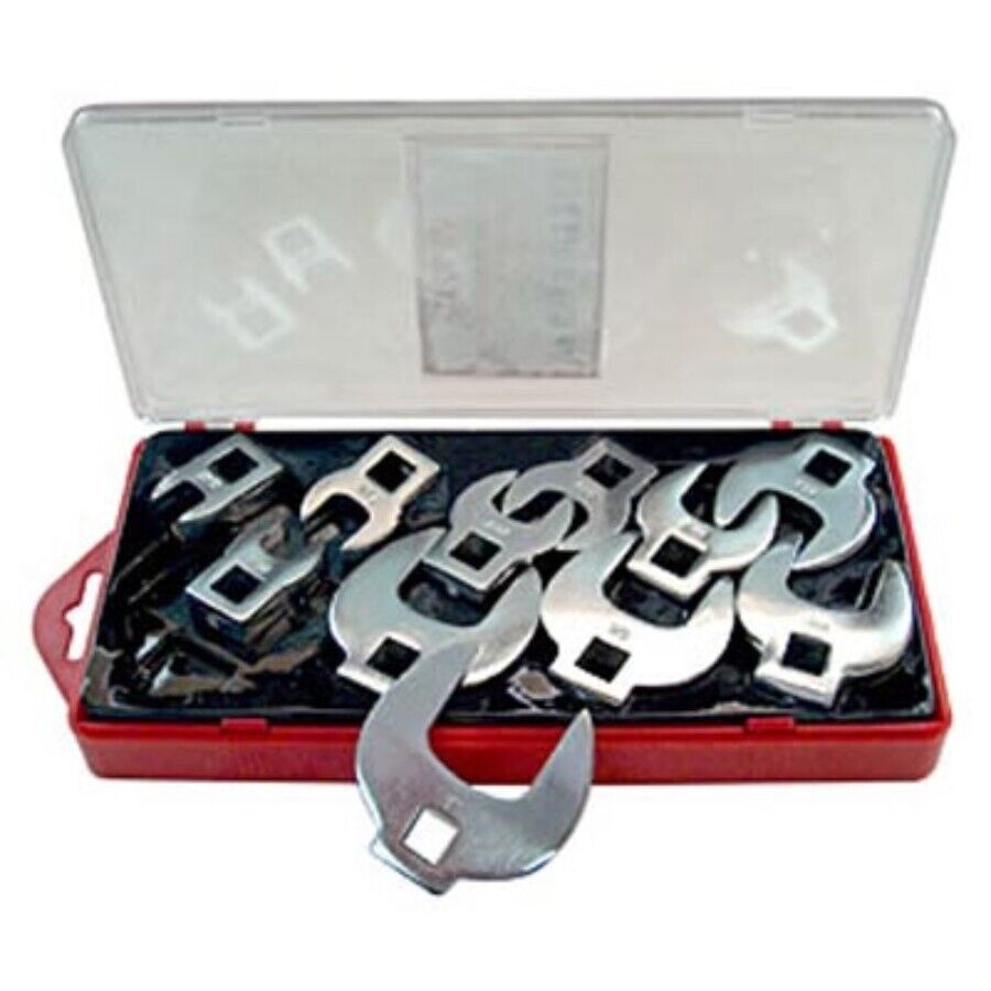 V8 Tools 7711 Crowfoot Wrench Set, 11 Piece, 3/8