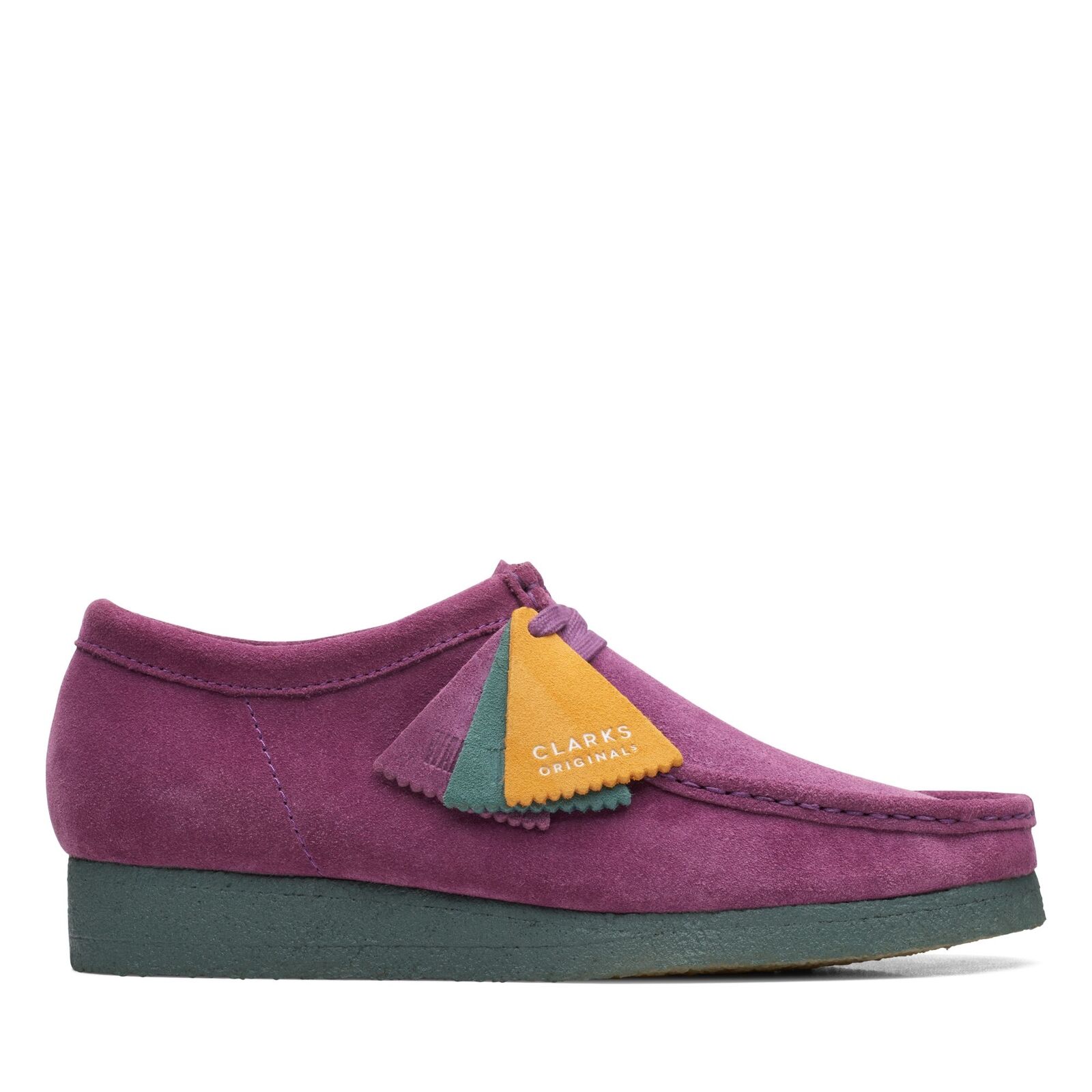 Clarks Originals Mens Wallabee Moccasin Purple Suede  Shoes