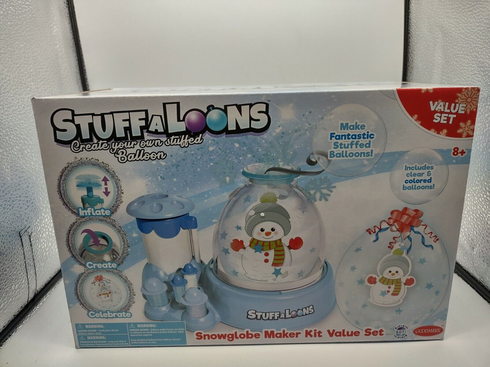 STUFFaLOONS SNOWGLOVE MAKER KIT VALUE SET SNOWMAN NEW IN BOX
