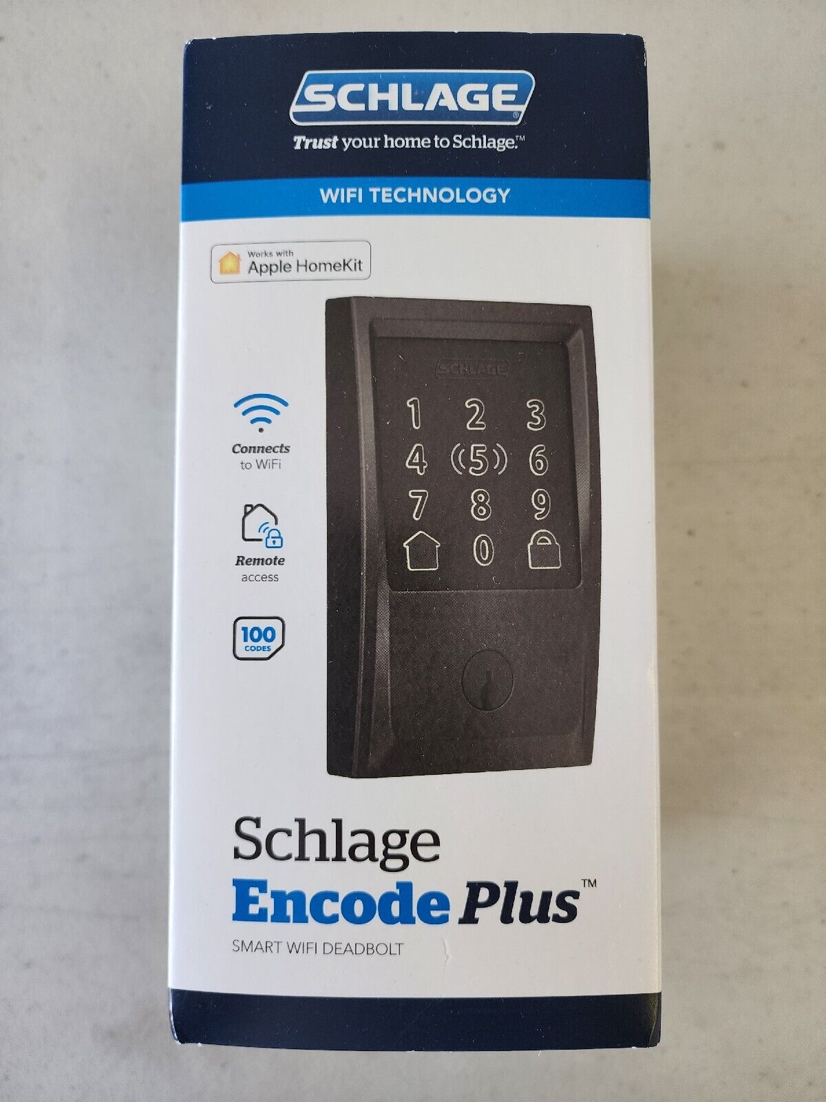 Schlage Encode Plus - Century Matte Black WiFi Smart lock Deadbolt - NIB*