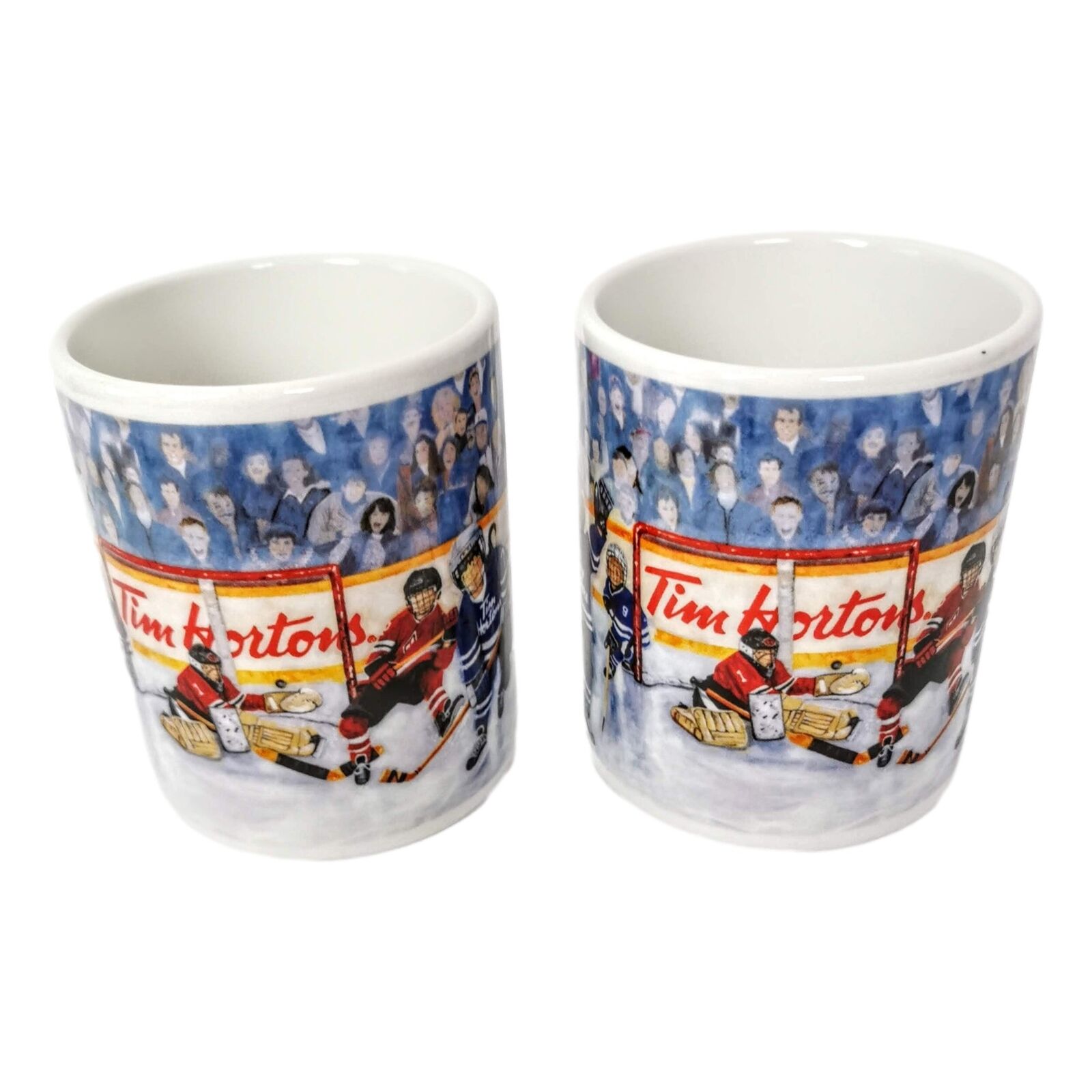 Tim Horton Coffee Mugs 4 in Hockey Vintage 2002 Ceramic Lot 2 Game Winning Goal