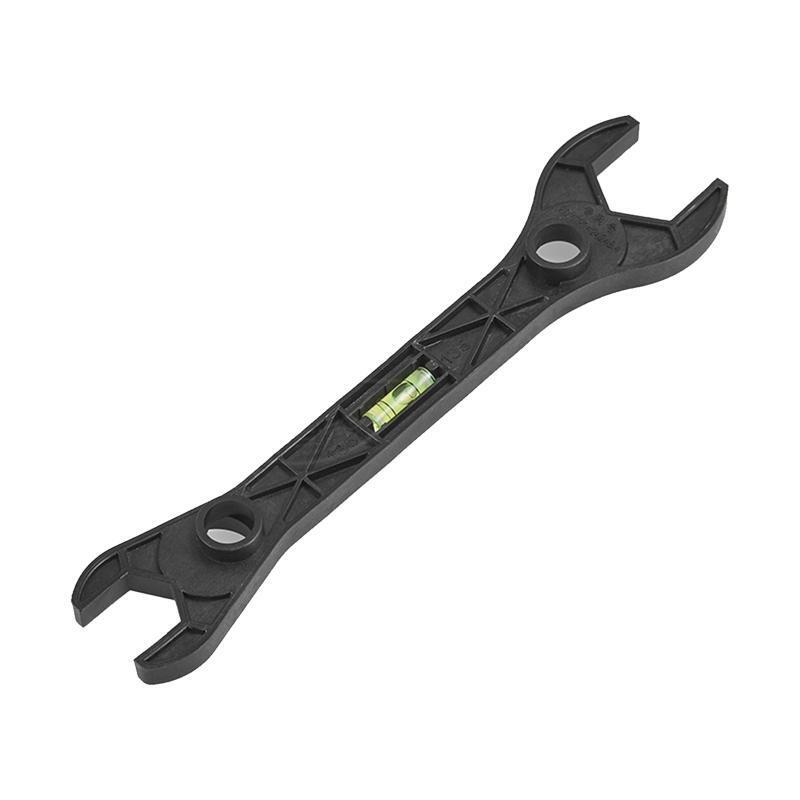 Upgraded Double Headed Wrench with Bubble Level Bathroom Spanner Level Meter