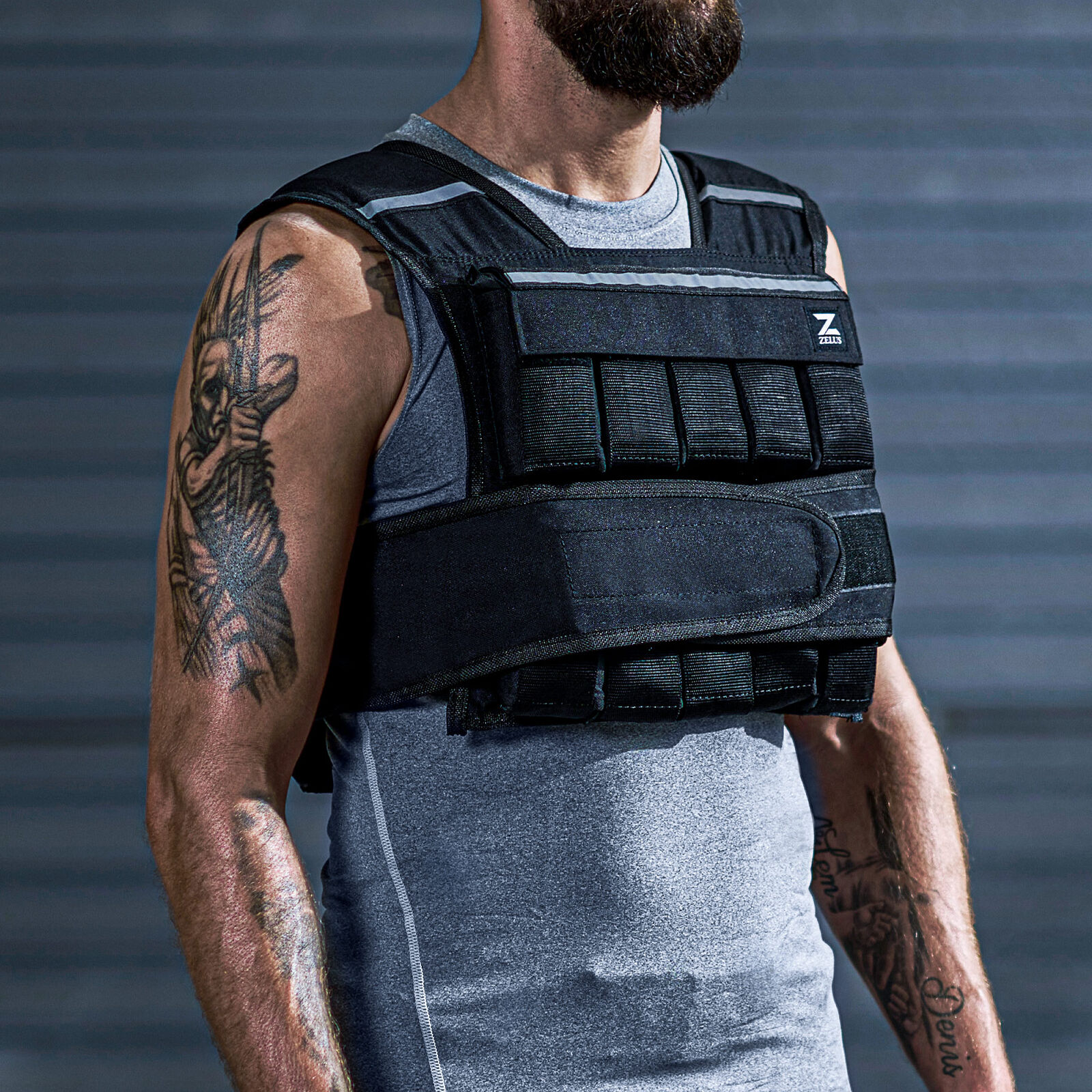 40lb Weighted Vest Adjustable Strength Training Workout Equipment with Weights