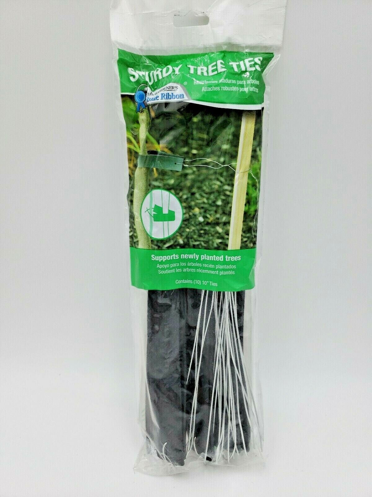 Gardener's Blue Ribbon T019B Sturdy Tree Tie, 10 in L, Rubber