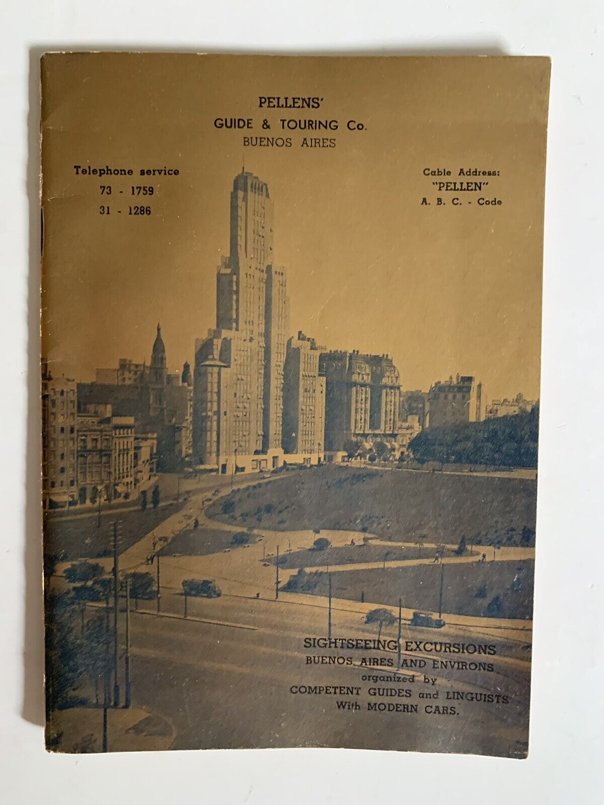 Vintage Buenos Aires Argentina Tourist Brochure Guide Advertising