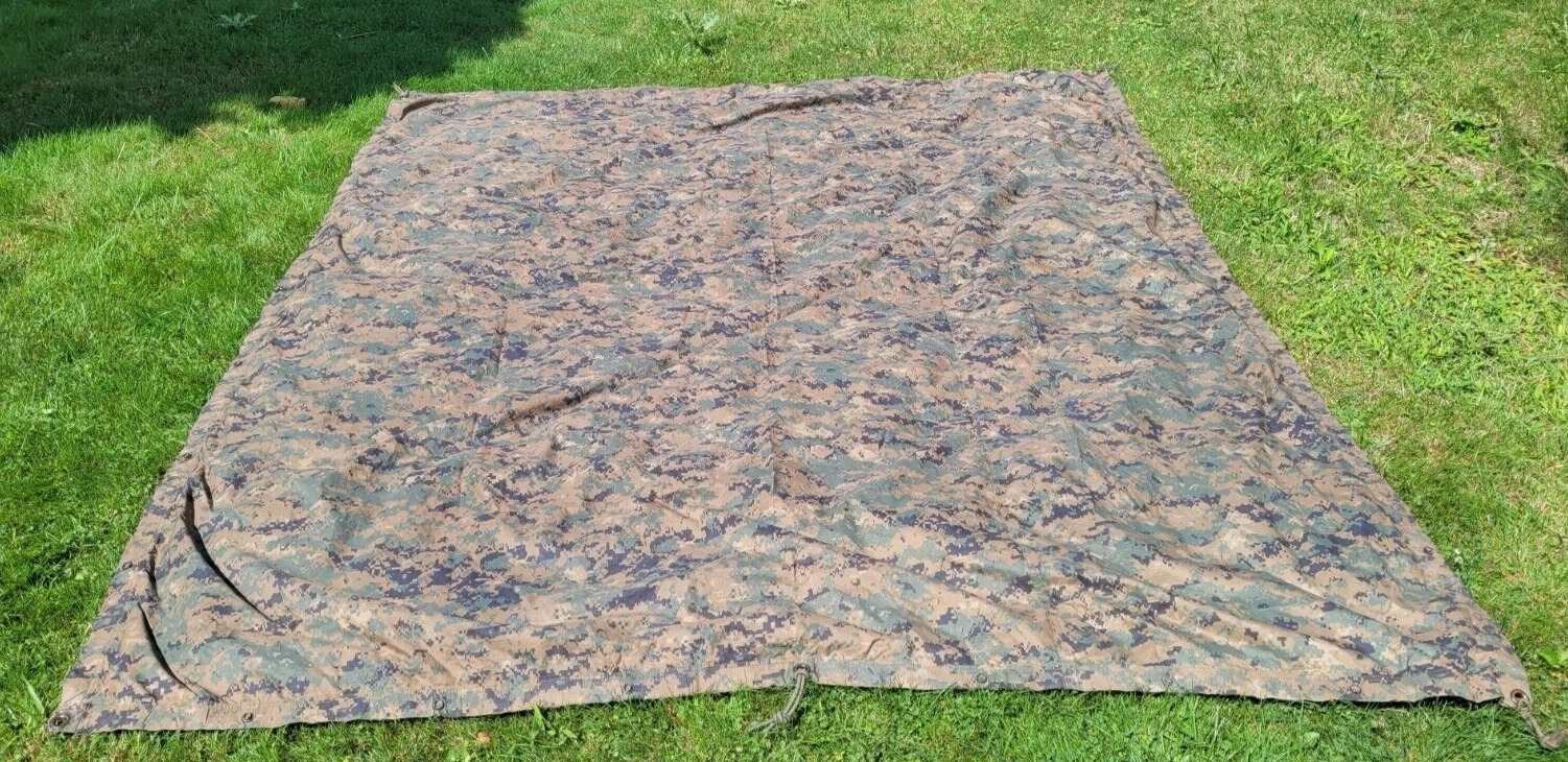 USGI Marine MARPAT Military REVERSIBLE FIELD TARP Tarpaulin 90x80 B Grade