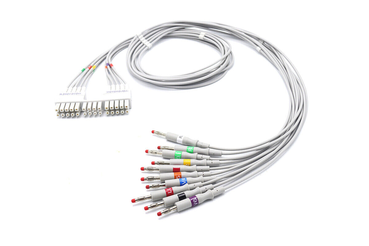 Mortara Burdick 10 Leads Banana EKG Leadwire Compatible 929304150 -Ship Same Day